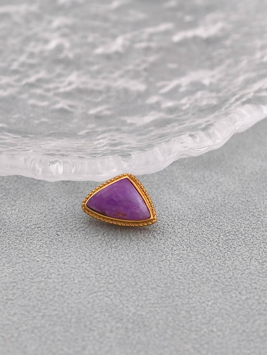 18K Gold Sugilite Fashion Personality Handmade DIY Accessory