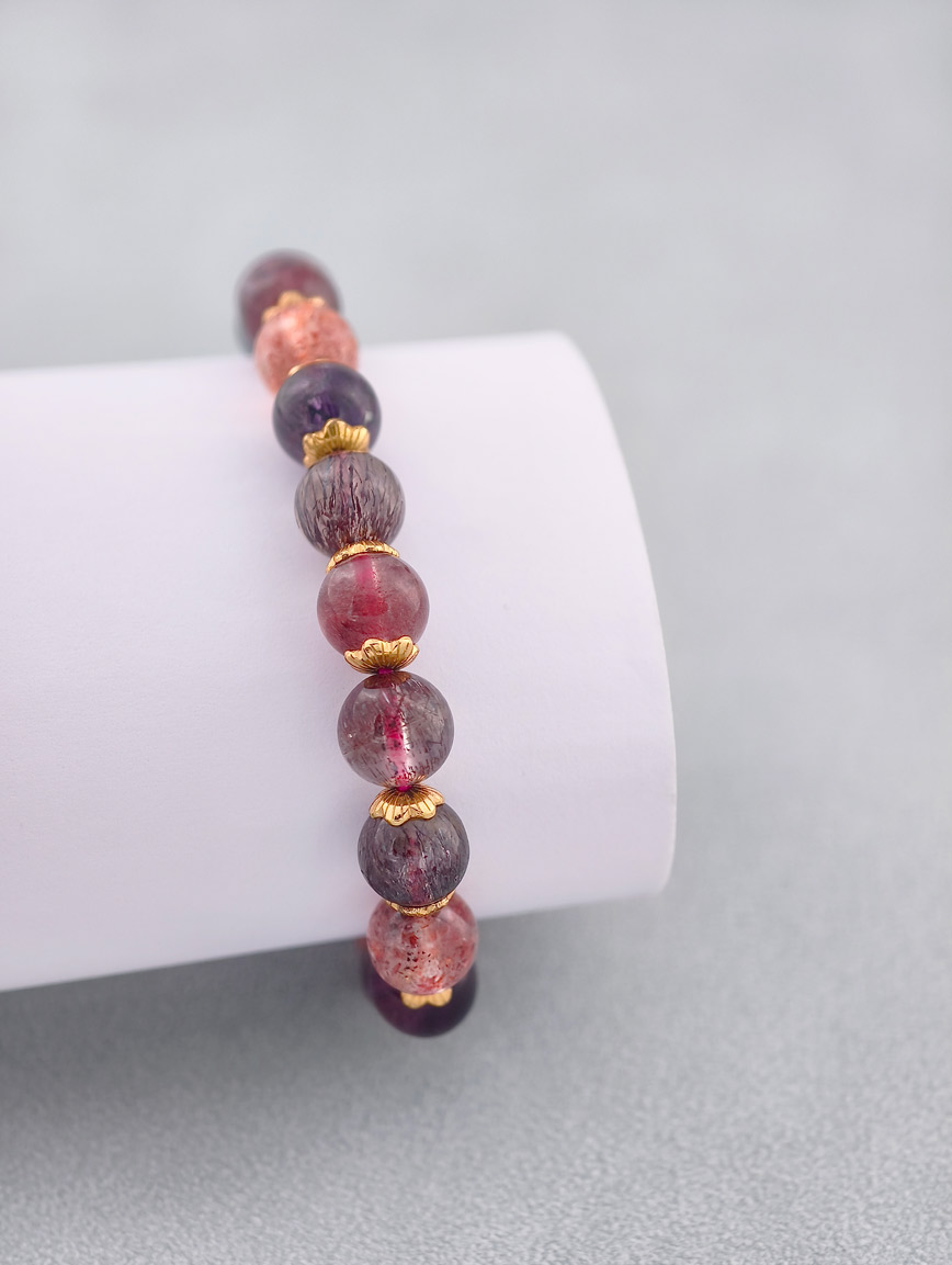 Natural Super Seven Simple Style Bracelet