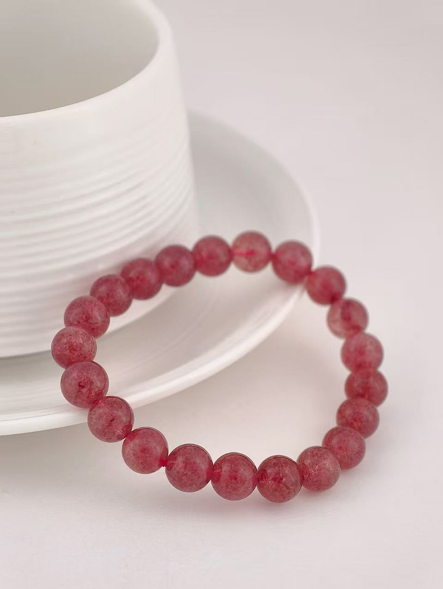 Natural Strawberry Quartz Bracelet