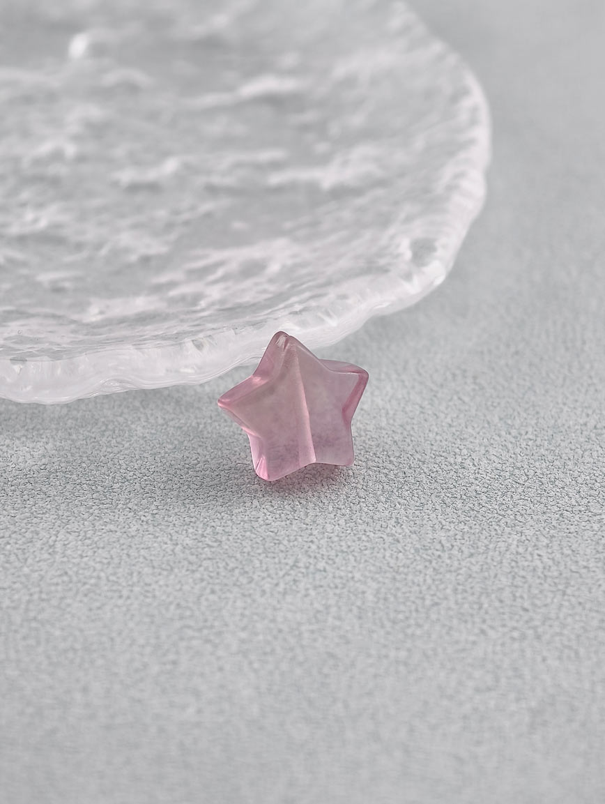 Natural Colored Fluorite Star DIY Accessory