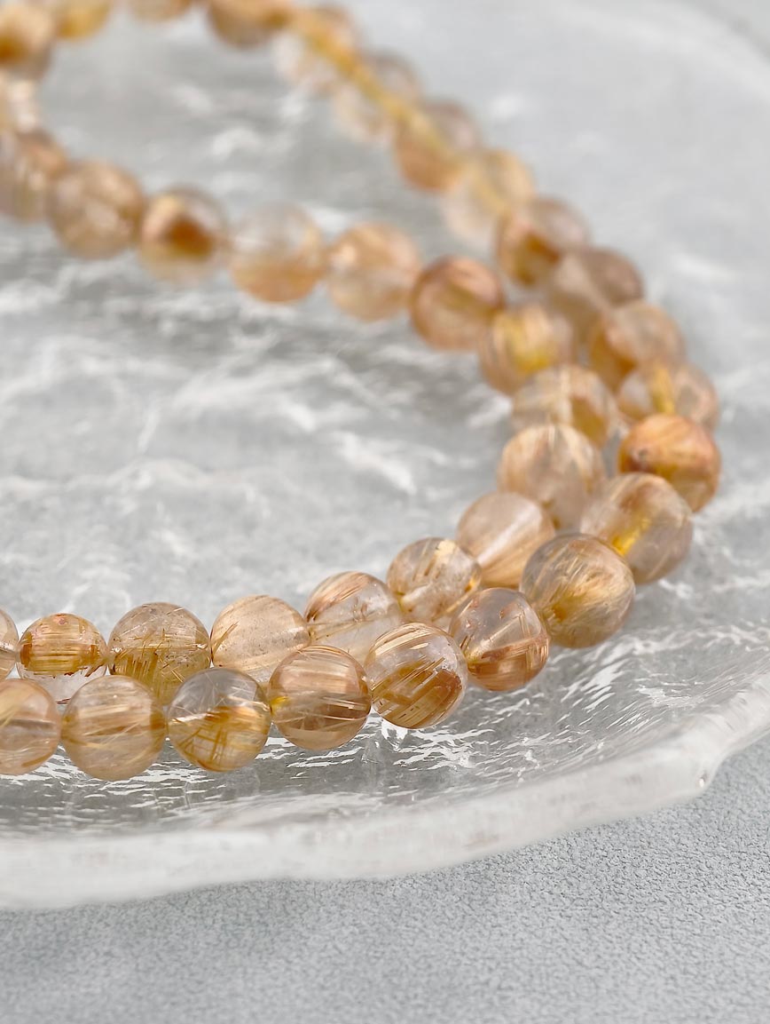 Natural Rutilated Quartz Necklace
