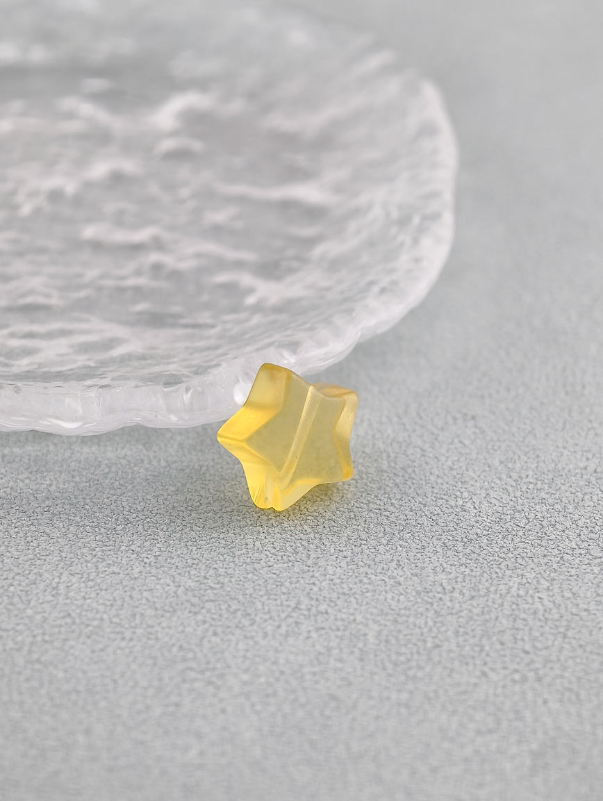 Natural Colored Fluorite Star DIY Accessory