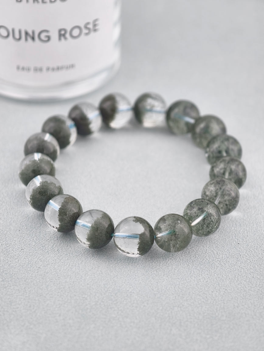 Natural Green Phantom Treasure Basin Bracelet