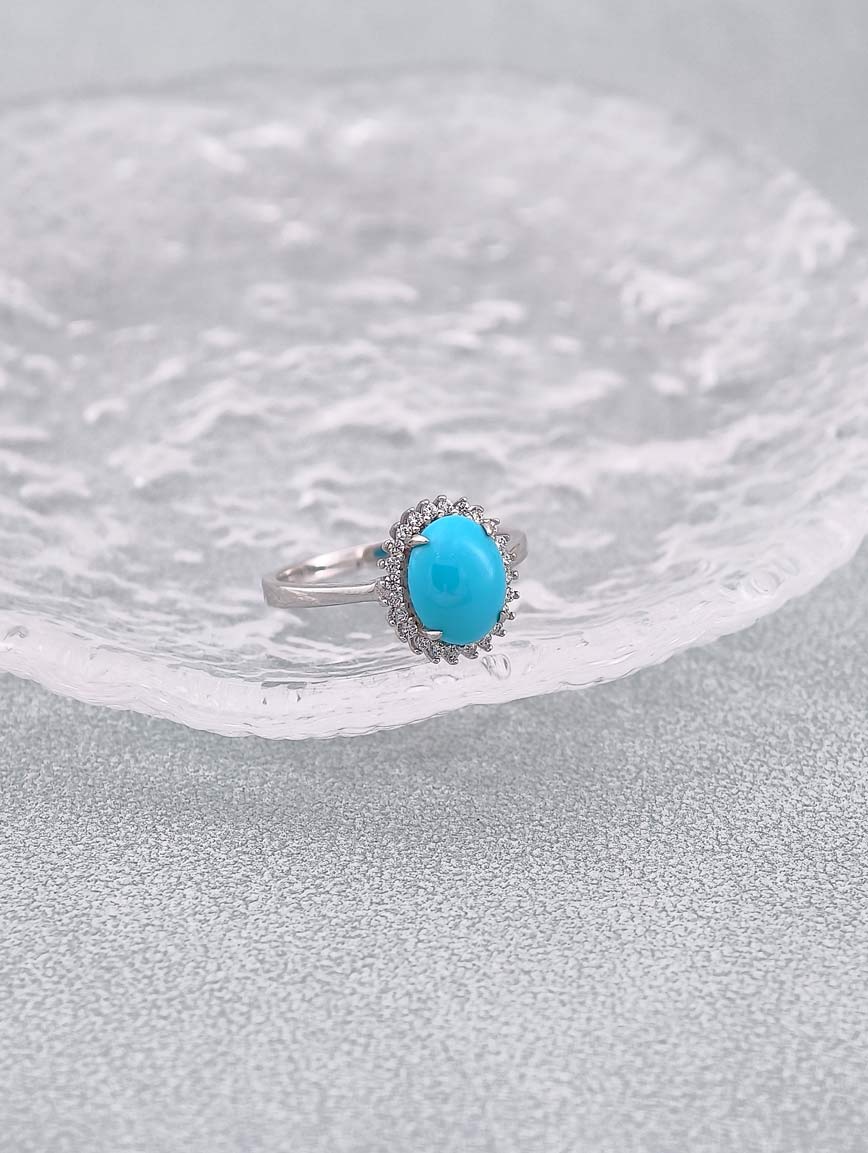 Natural Turquoise Exquisite Ring