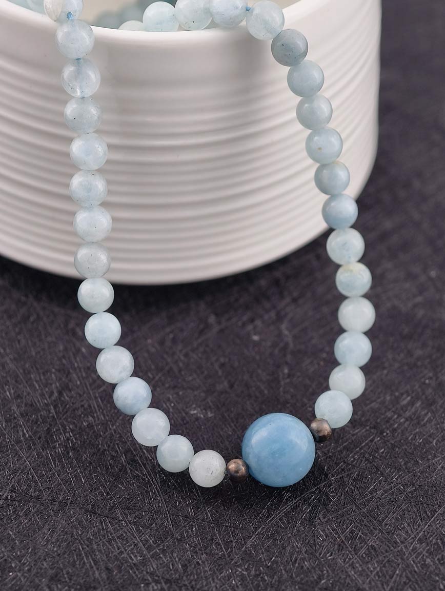 Natural Aquamarine Necklace