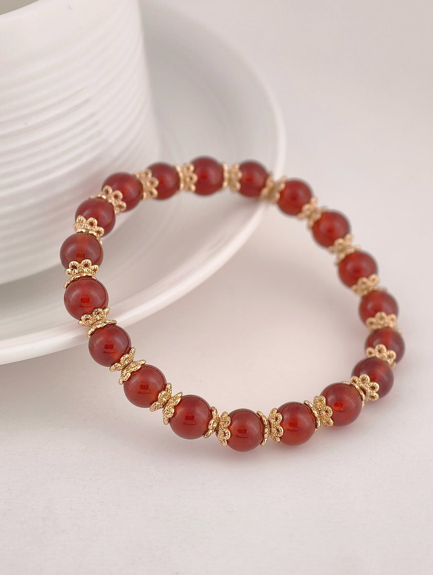 Natural Garnet Exclusive Design Bracelet