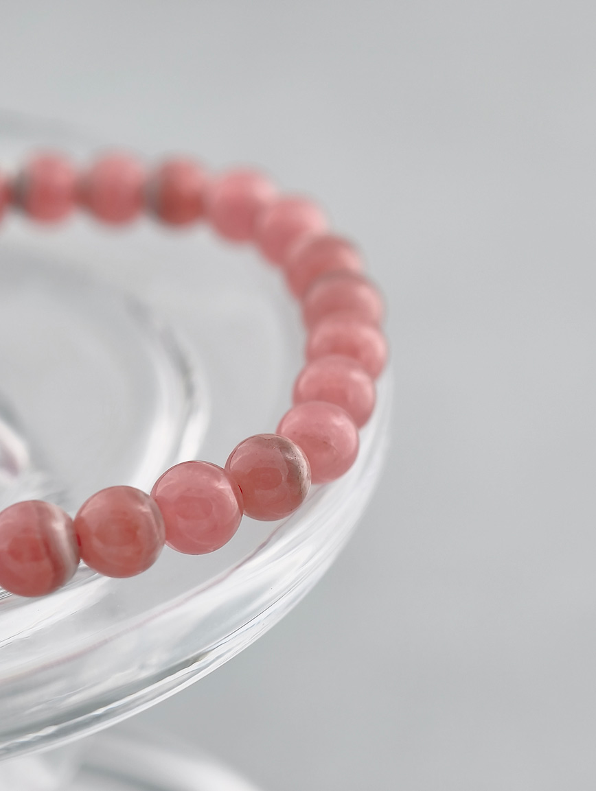 Natural Rhodochrosite Energy Bracelet