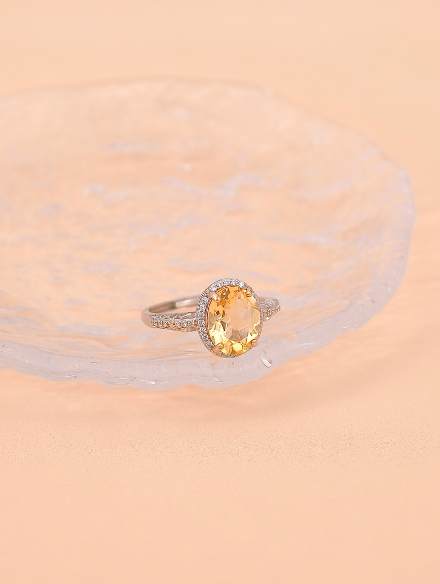 Natural Citrine Ring
