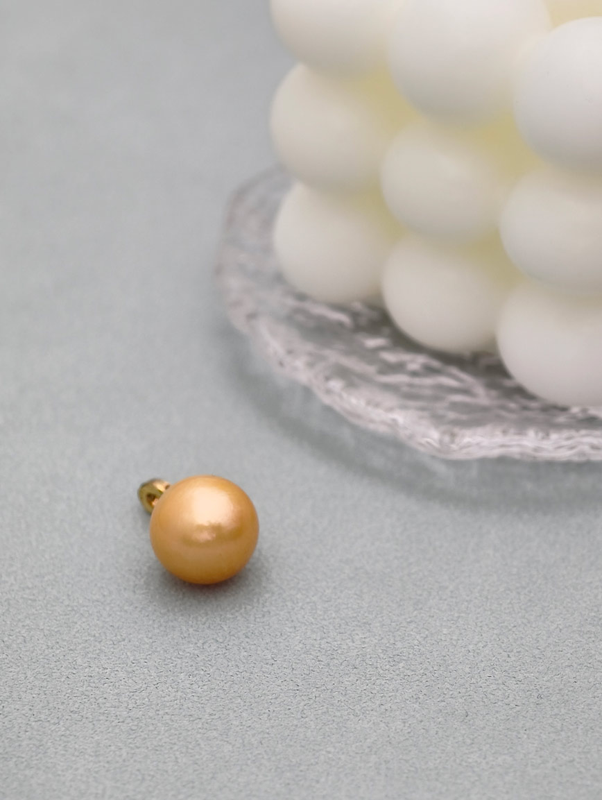 S925 Silver South Sea Golden Pearl Pendant