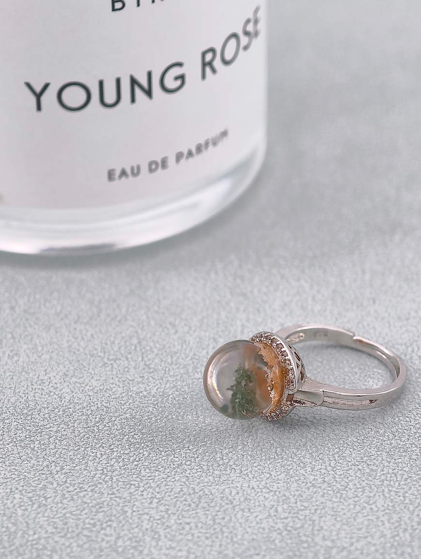 Natural White Phantom Ring