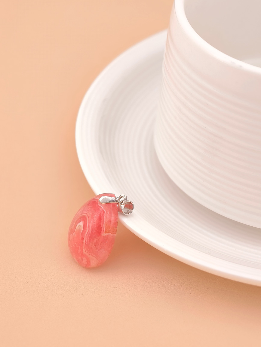 Natural Rhodochrosite Pendant