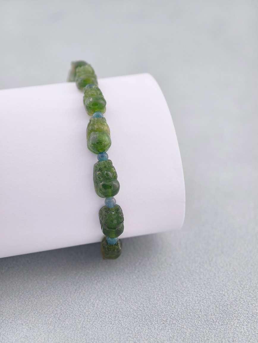 Natural Green Tourmaline Energy Bracelet