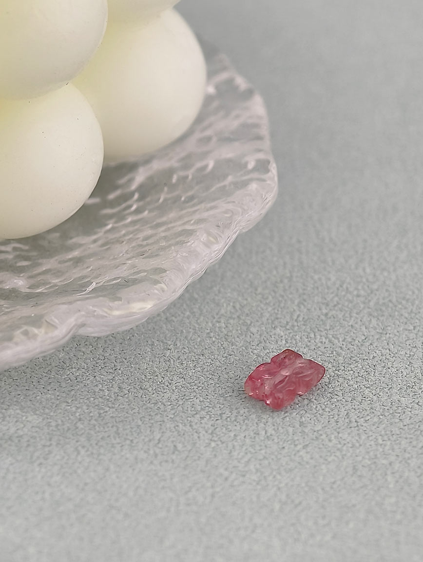 Natural Tourmaline Ruyi Flower DIY Accessory