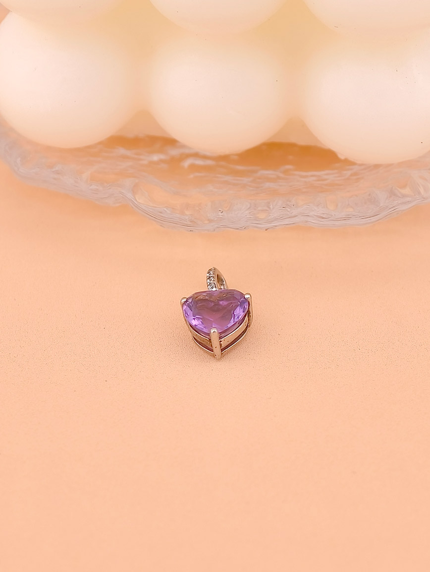 Heart Amethyst Pendant