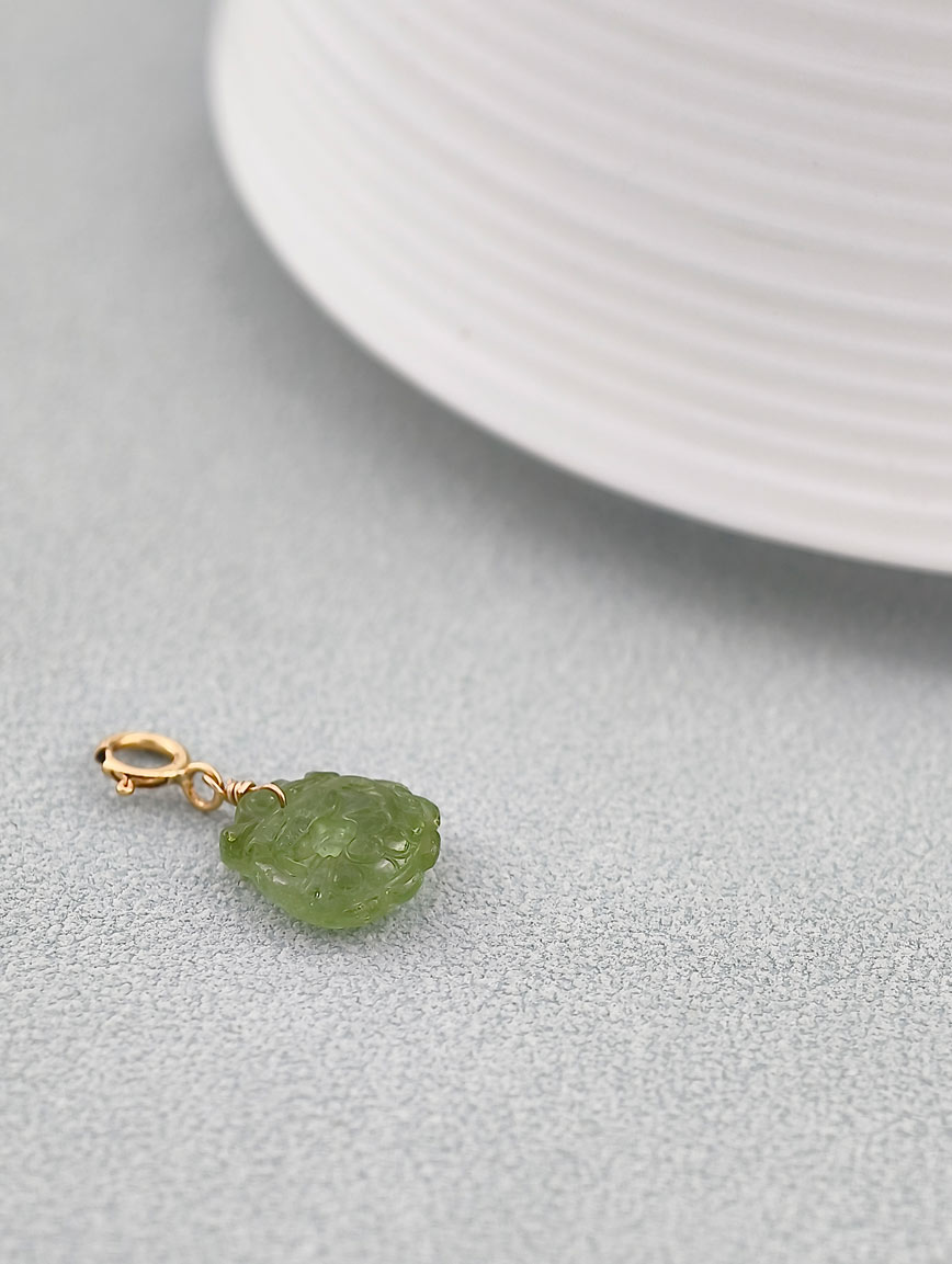 Natural Tourmaline Lucky Dragon Fish DIY Accessory