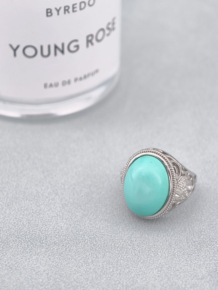 Natural Turquoise Design Ring