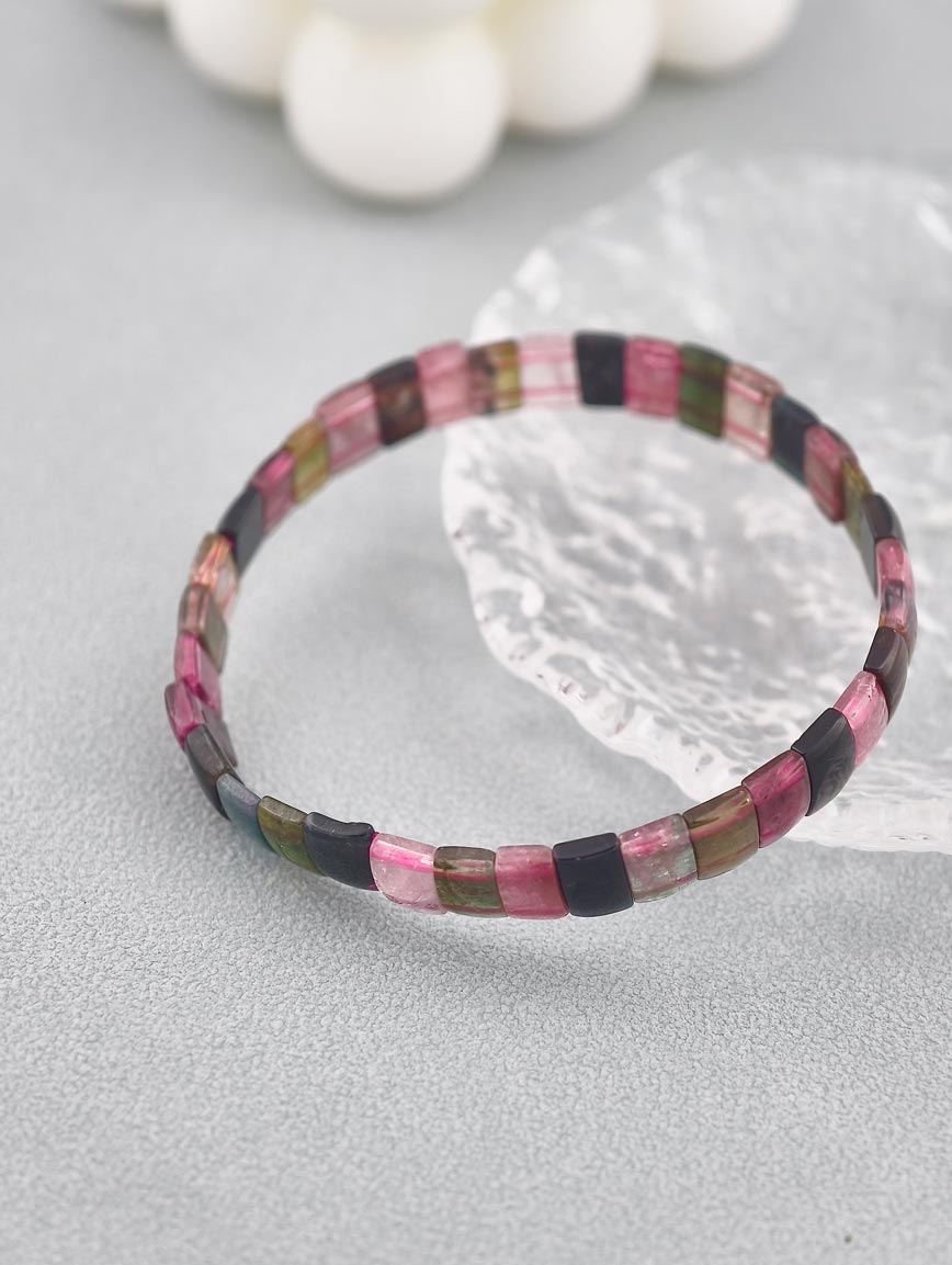 Natural Tourmaline Simple Style Bracelet