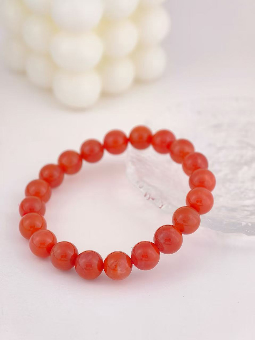 Natural South Red Agate Bracelet