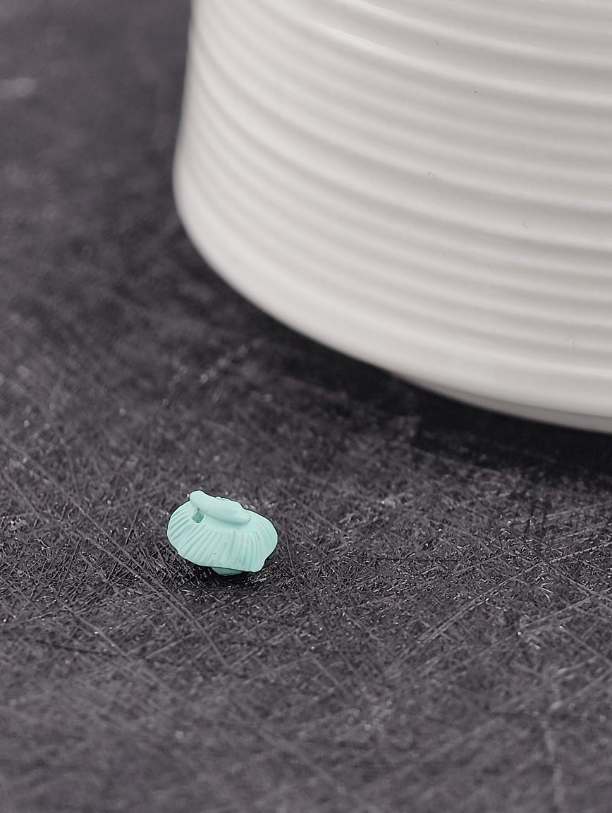 Turquoise Lotus Pod Carving Key DIY Accessory