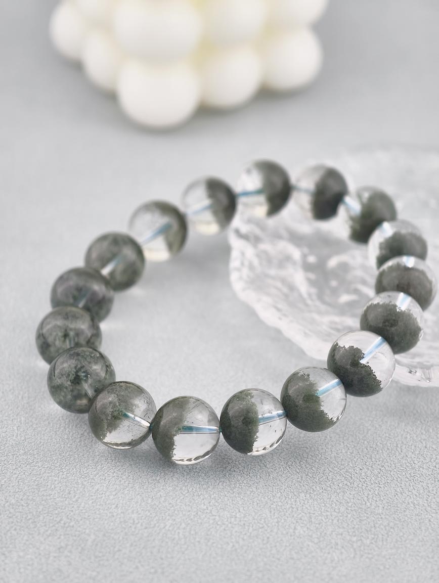 Natural Green Phantom Treasure Basin Bracelet