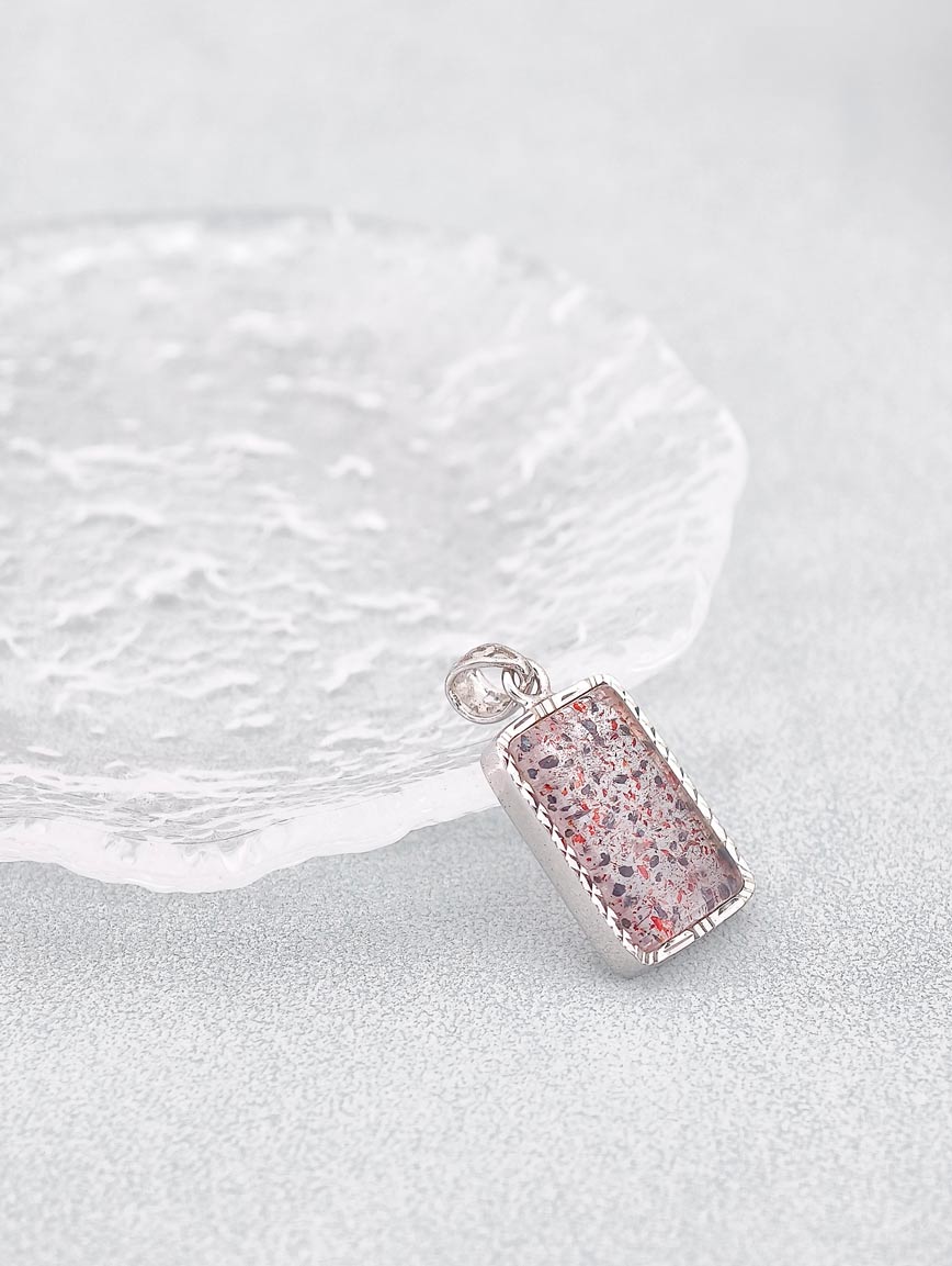 Natural Super Seven Sterling Silver Pendant