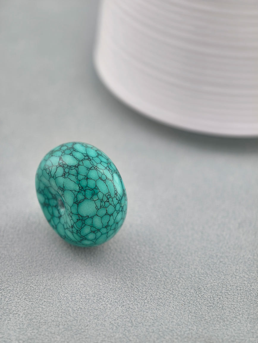 Natural Turquoise Peace Buckle DIY Accessory