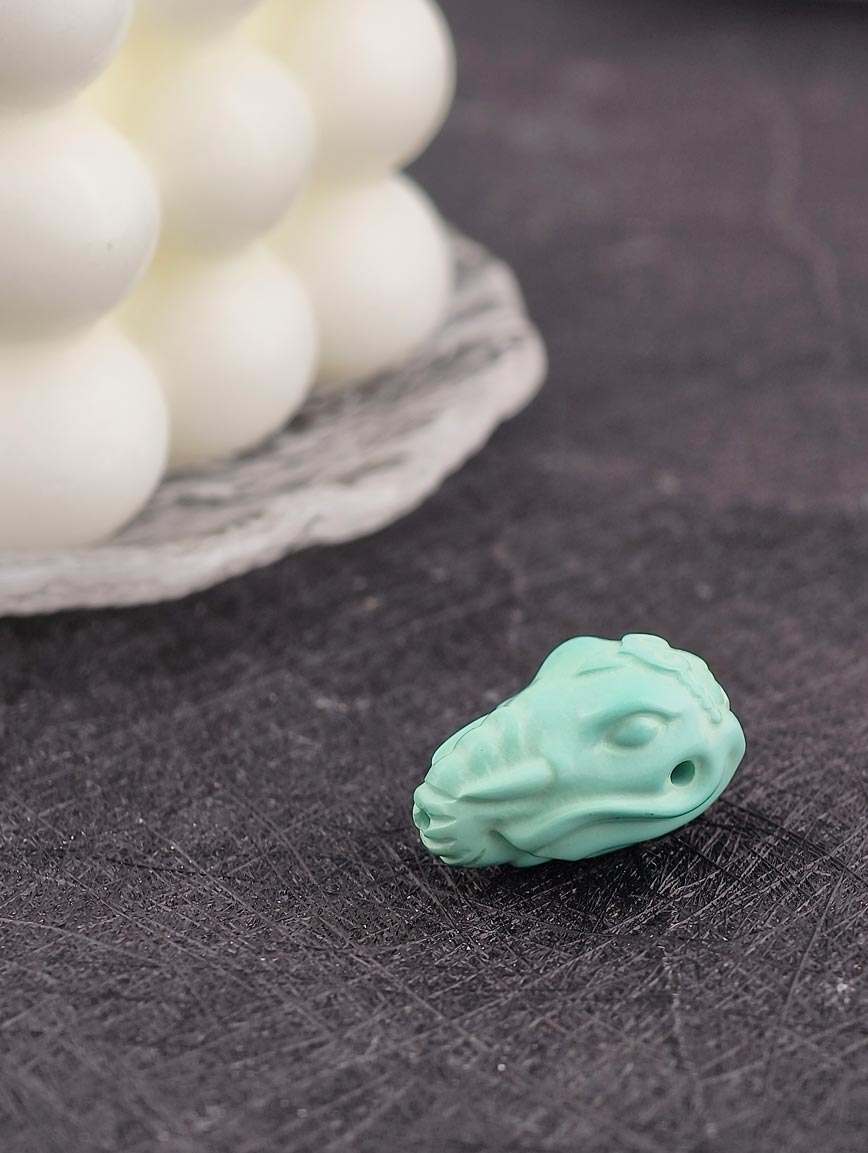 Natural Turquoise Elephant DIY Accessory