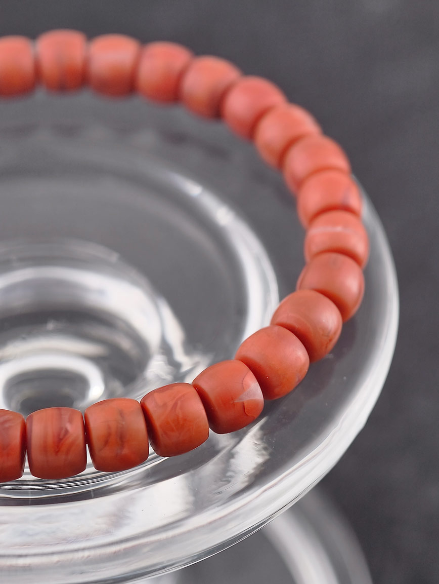 Natural South Red Agate Simple Style Bracelet