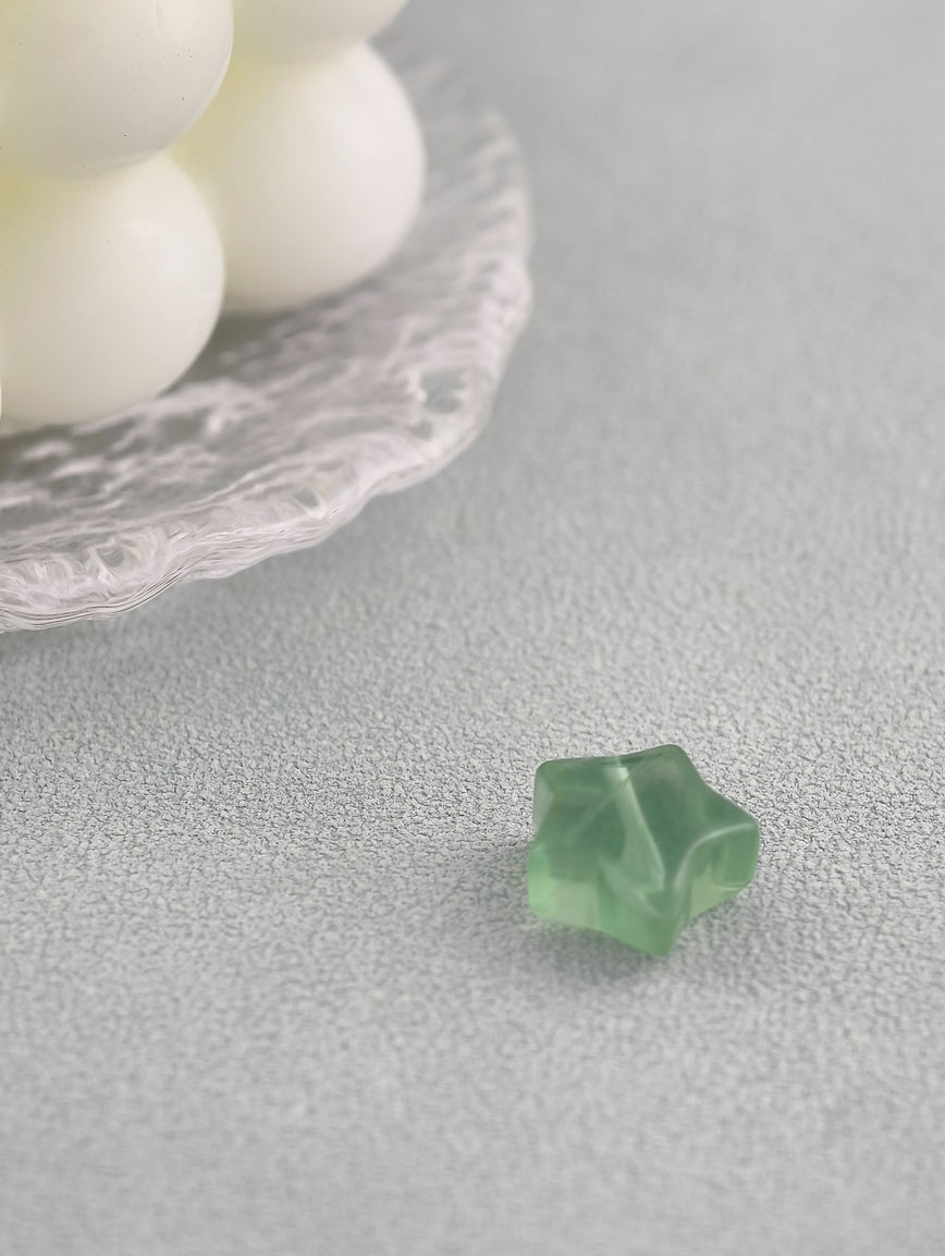 Natural Colored Fluorite Star DIY Accessory