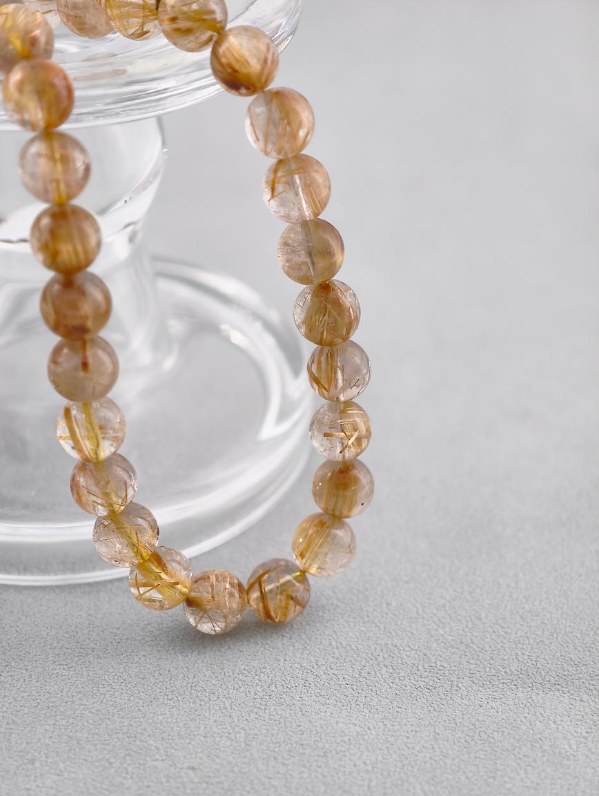 Natural Rutilated Quartz Necklace