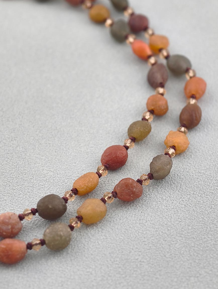 Natural Alxa Agate Necklace