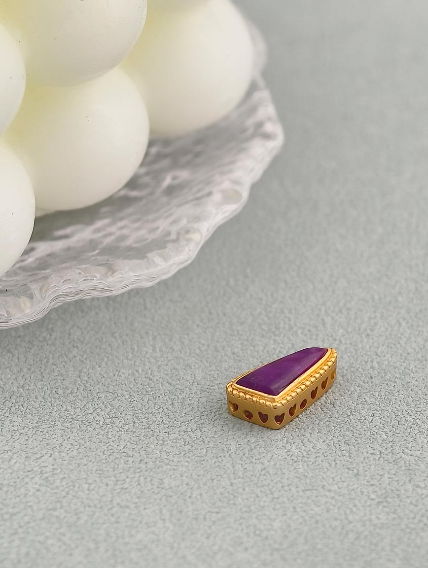 18K Gold Sugilite Unique Style DIY Accessory