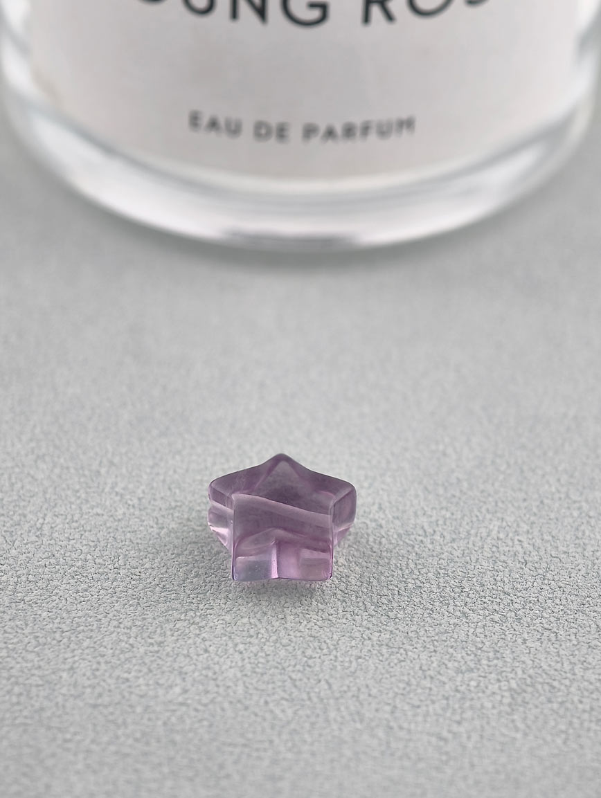Natural Colored Fluorite Star DIY Accessory