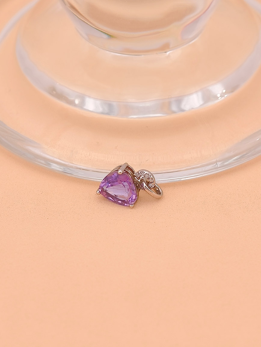 Heart Amethyst Pendant