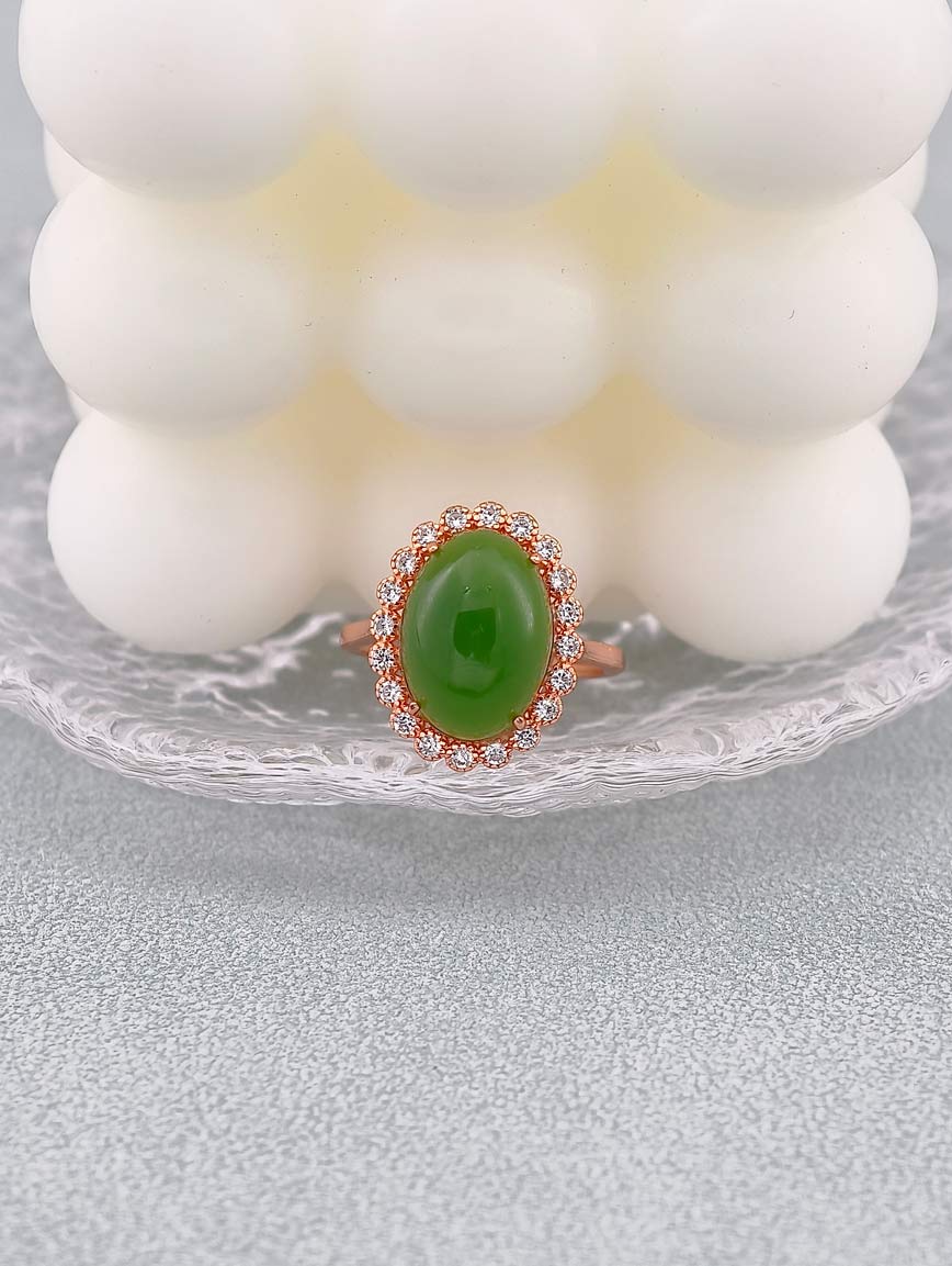 Natural Jasper Design Ring