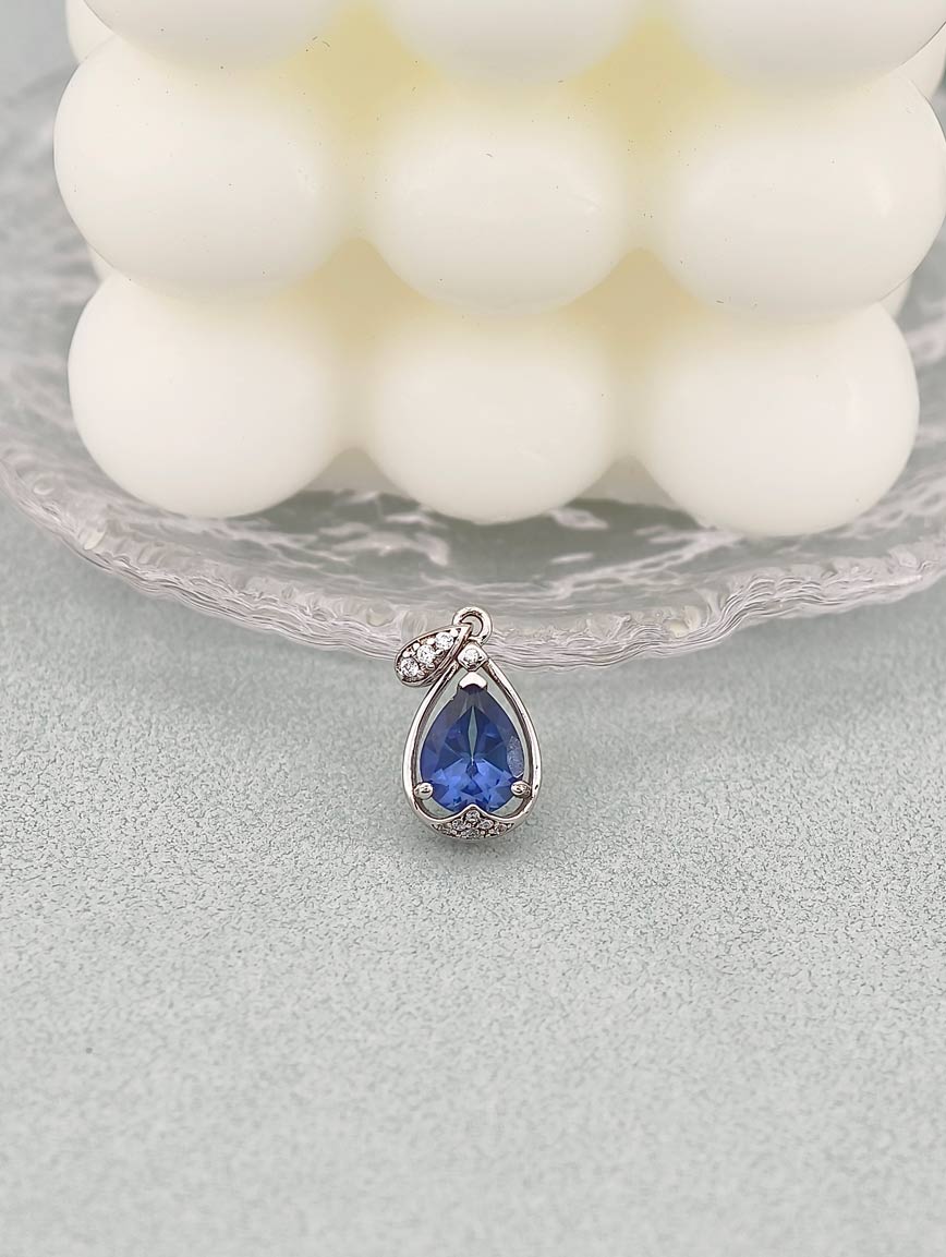 Topaz Angel Tear Water Drop Pendant
