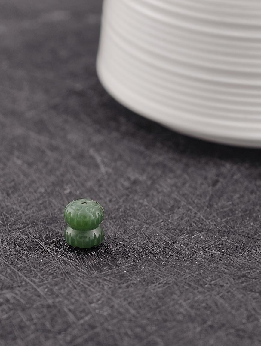 Jasper Ruyi Double Lotus Handmade Bead DIY Accessory