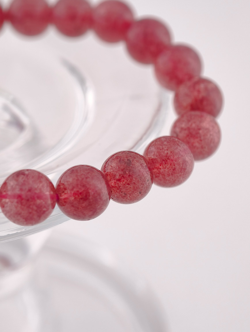 Natural Strawberry Quartz Bracelet