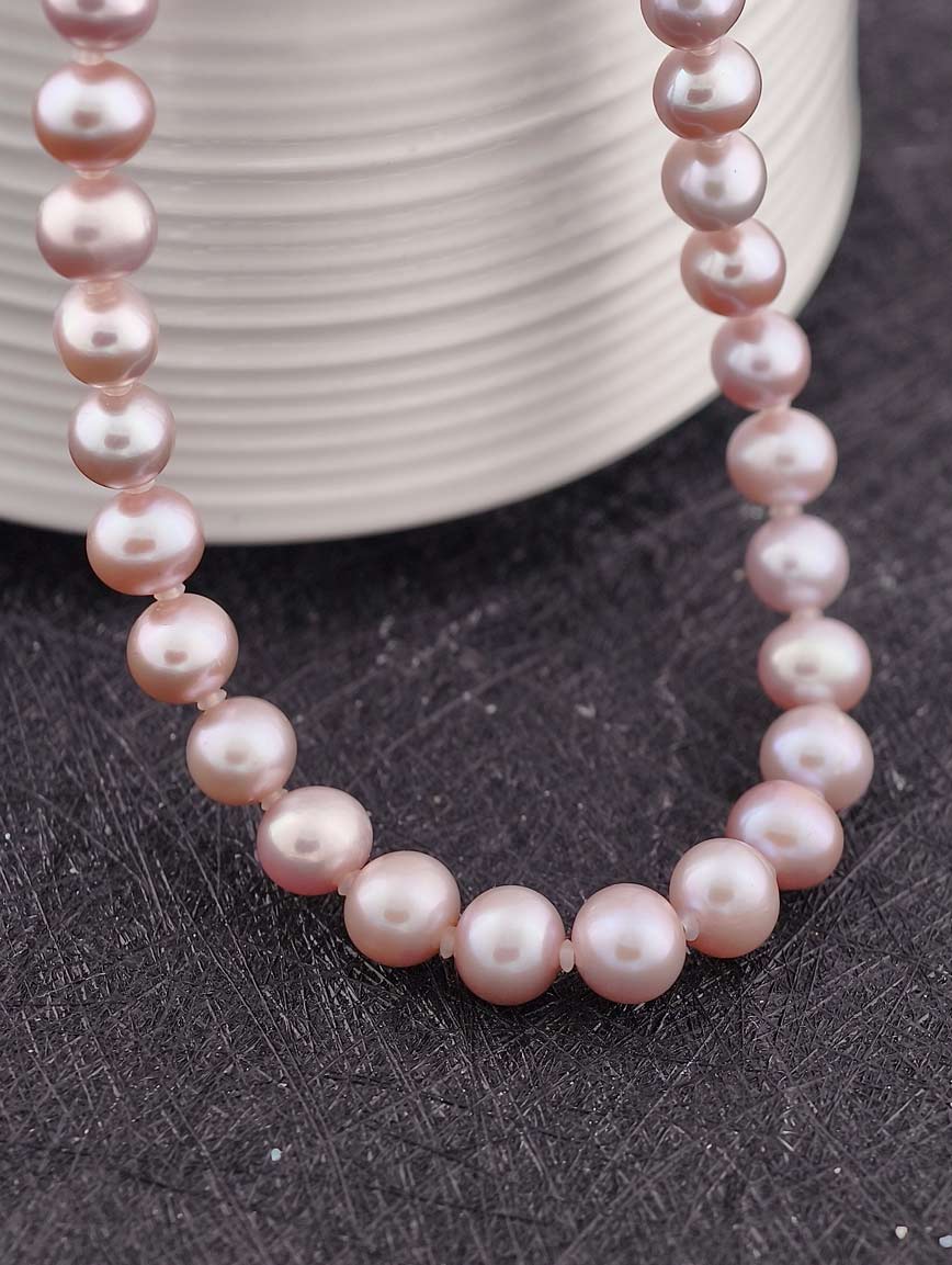 Smoky Purple Freshwater Pearl Necklace