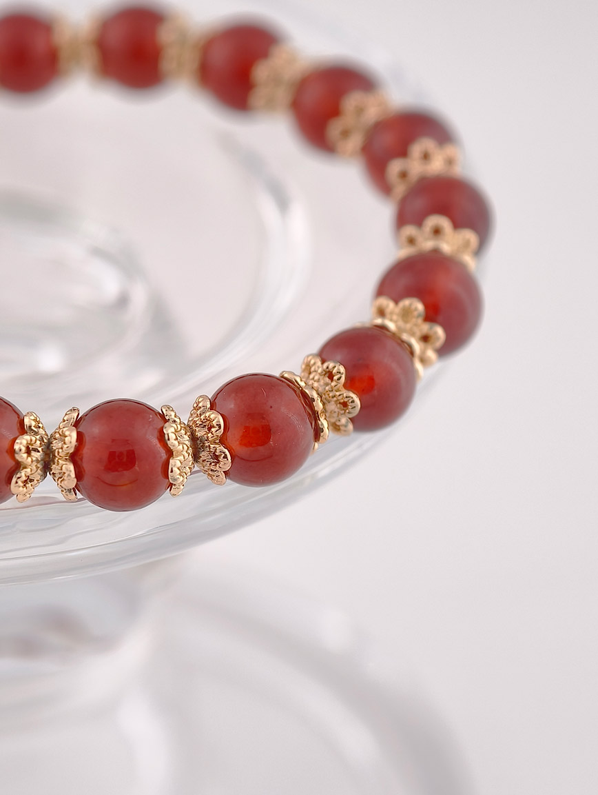 Natural Garnet Exclusive Design Bracelet