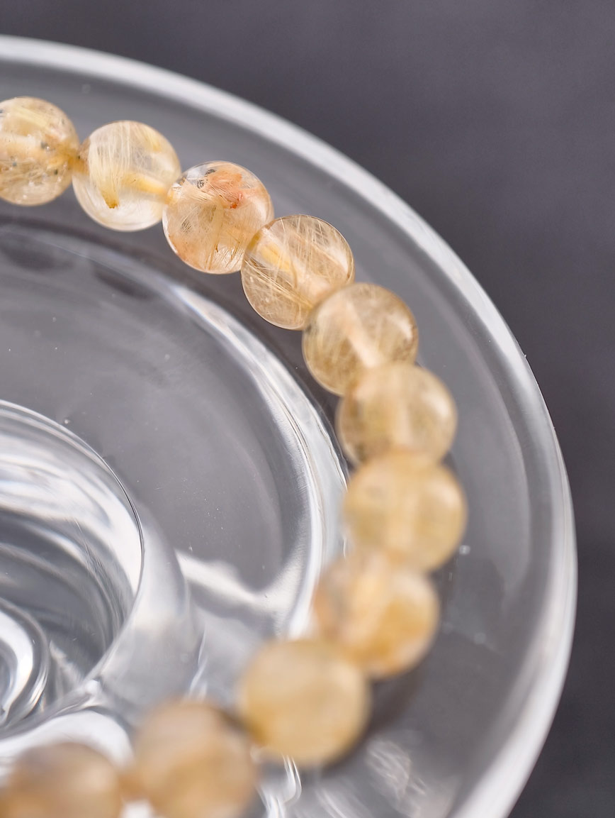 Natural Rutilated Quartz Energy Bracelet