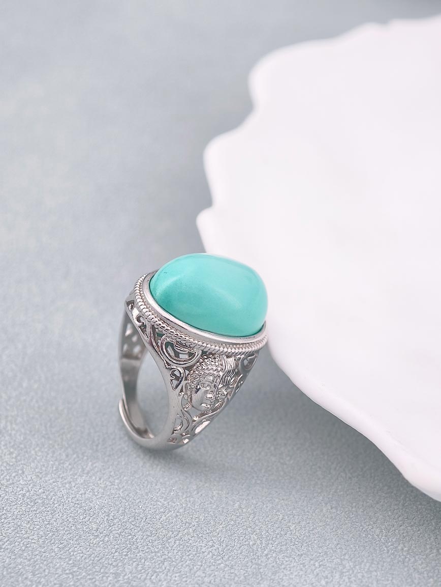 Natural Turquoise Design Ring