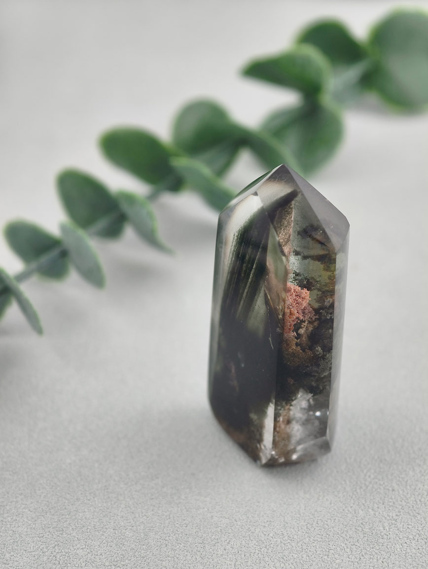 Top Grade Natural Colorful Phantom Crystal Column