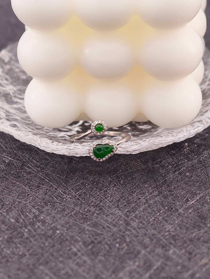 Natural Jadeite Gourd Ring