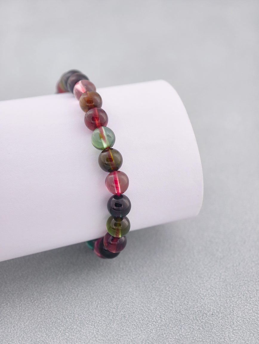 Collectible Natural Rainbow Tourmaline Bracelet