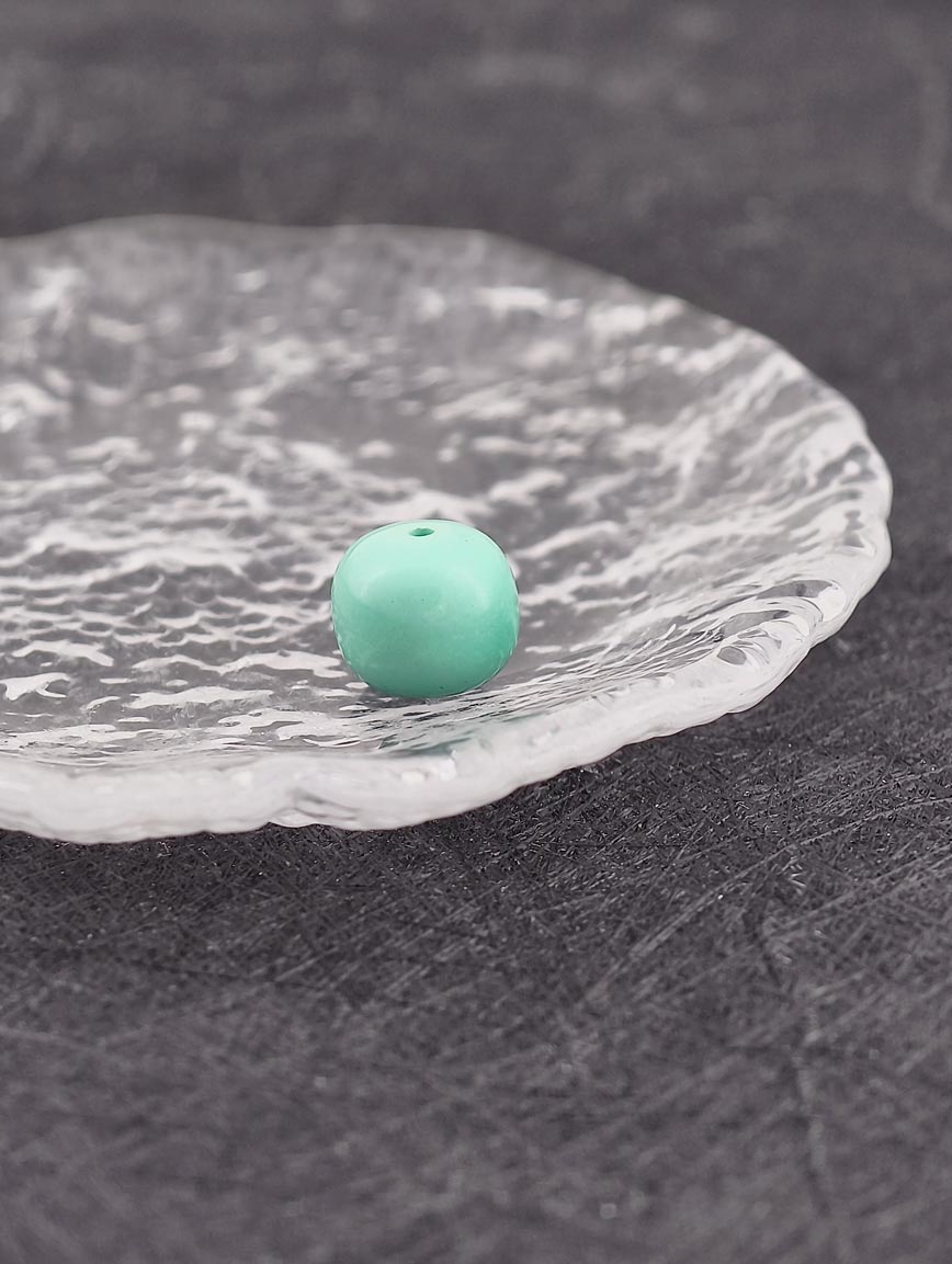 Turquoise Vintage Drum Bead DIY Accessory