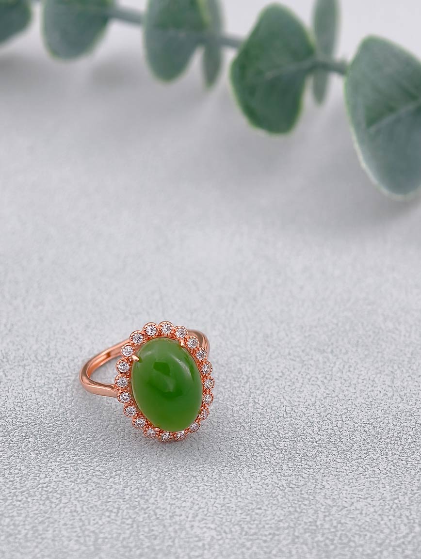 Natural Jasper Design Ring