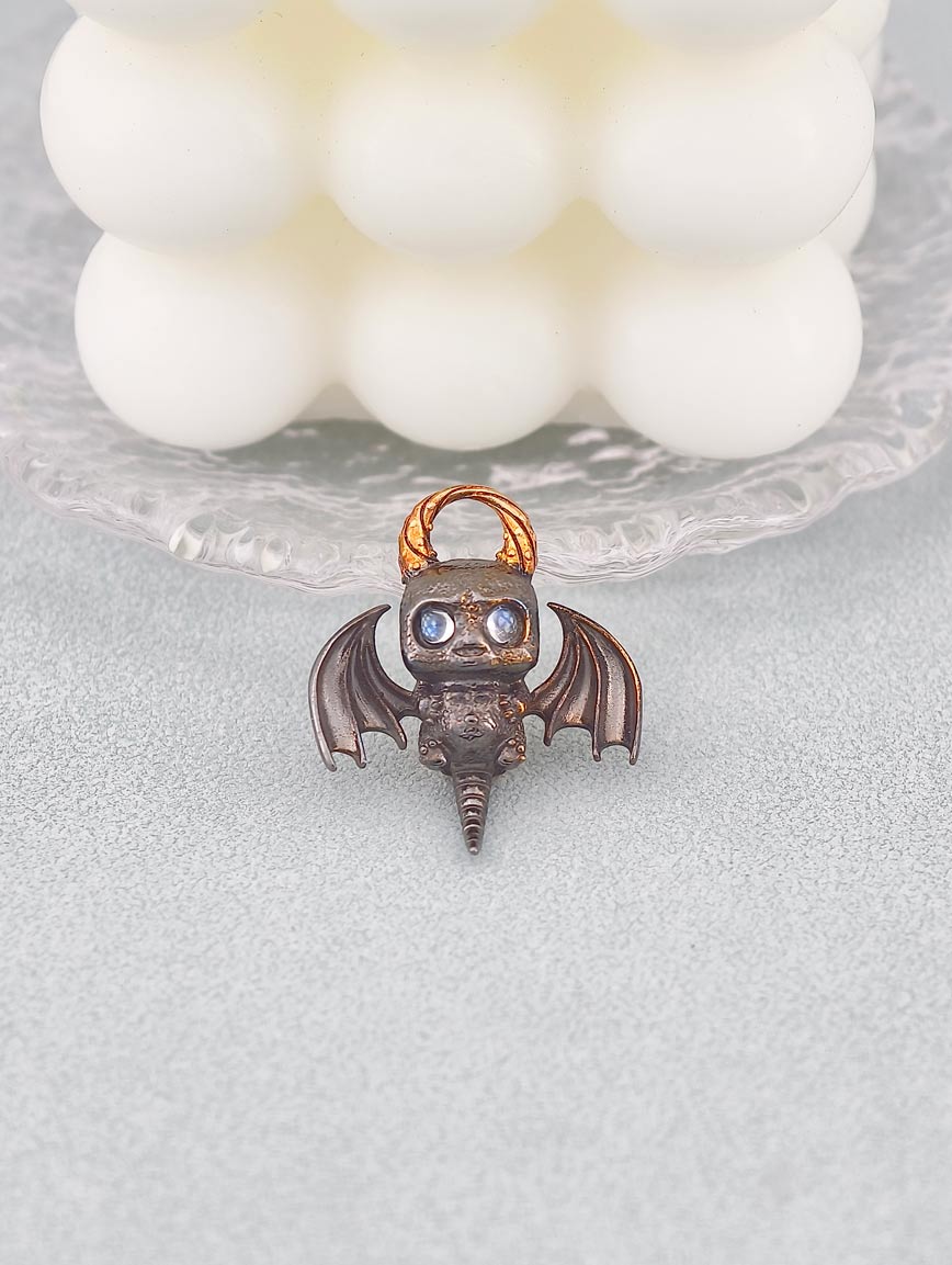 Natural Blue Moonstone Little Devil Pendant