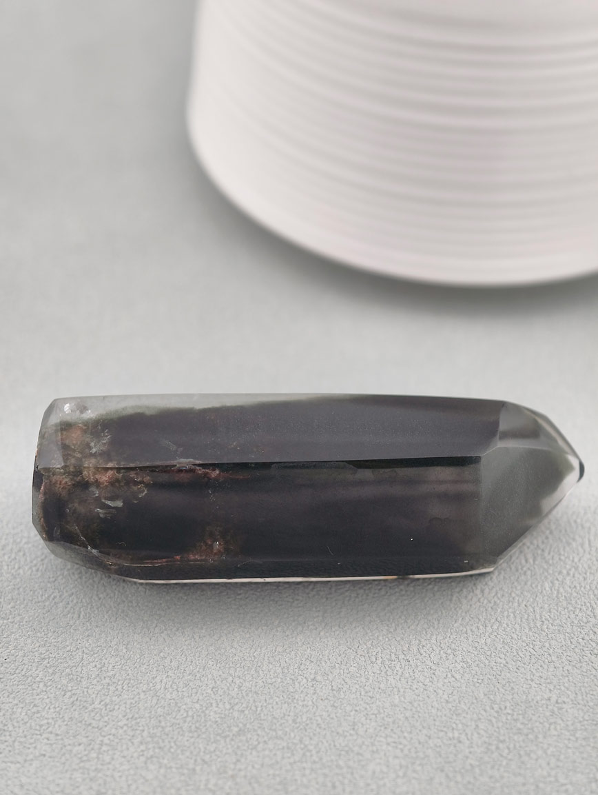 Top Grade Natural Green Phantom Crystal Column