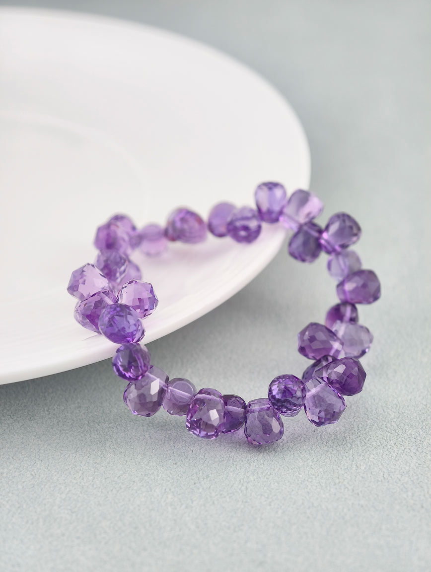 Collectible Natural Uruguayan Amethyst Bracelet